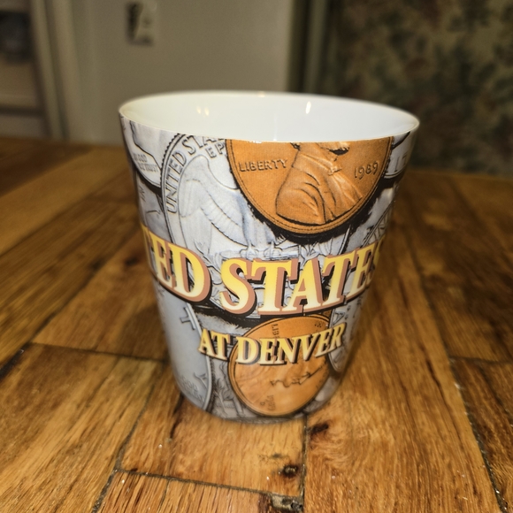 United States Mint Denver Colorado Ceramic Coffee Cup Mug Coins Money Numismatic - Picture 2 of 9